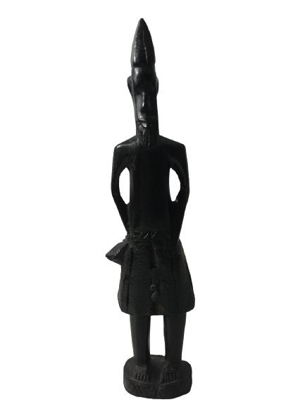 VINTAGE AFRICAN-STYLE WOODEN STATUE 12" TALL (1 of 7)