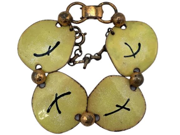 COPPER TONE ORIENTAL-STYLE LINK BRACELET (1 of 5)