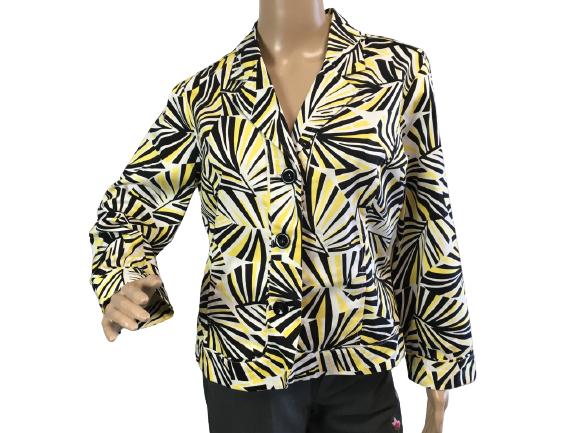 VTG SCOTT TAYLOR JUNGLE PRINT SHORT JACKET SZ PL: VTG SCOTT TAYLOR JUNGLE PRINT SHORT JACKET SZ PL