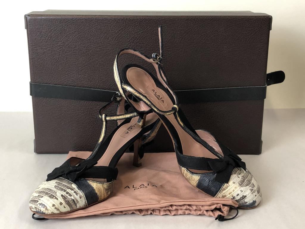 VINTAGE ALAIA PARIS CALZATURE DONNA WOMENS SHOES 6 (1 of 9)