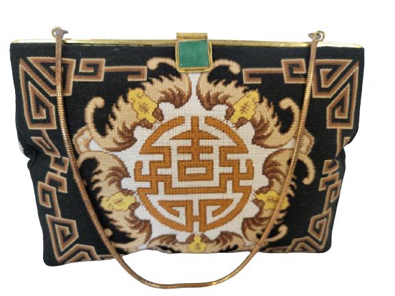 VERSACE INSPIRED  TAPESTRY DESIGN CLUTCH 11" X 6" (1 of 7)