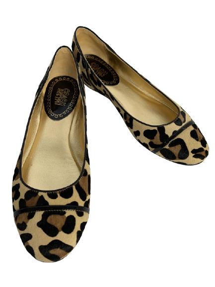 NEW! COACH "RANDY" LEOPARD PRINT FLATS SZ 7 1/2 (1 of 7)
