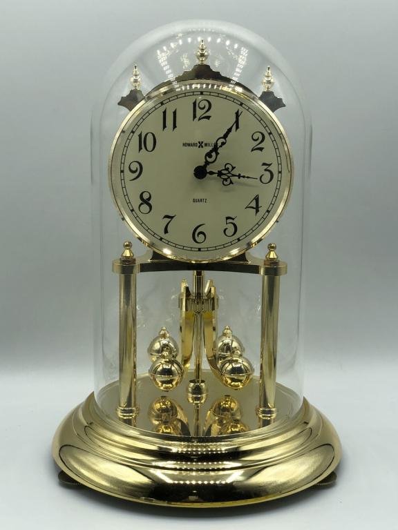 VTG HOWARD MILLER ANNIVERSARY CLOCK W DOME 6138126 (1 of 4)