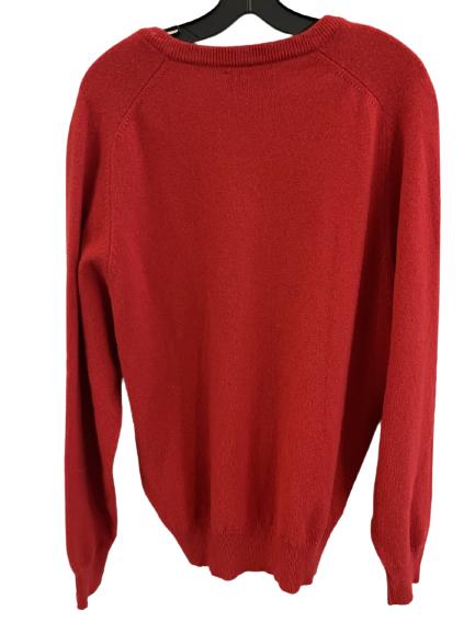 ALAN PAINE LUXERY KNITWEAR RED SWEATER UK SZ 44: ALAN PAINE LUXERY KNITWEAR RED SWEATER UK SZ 44 -VERY GOOD PREOWNED CONDITION