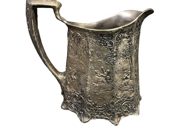 VICTORIAN INSPIRED SILVERPLATE PITCHER (1 of 6)