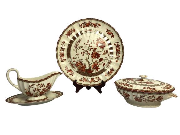 VTG 3-PIECE COPELAND SPODE INDIA TREE SERVING SET (1 of 15)