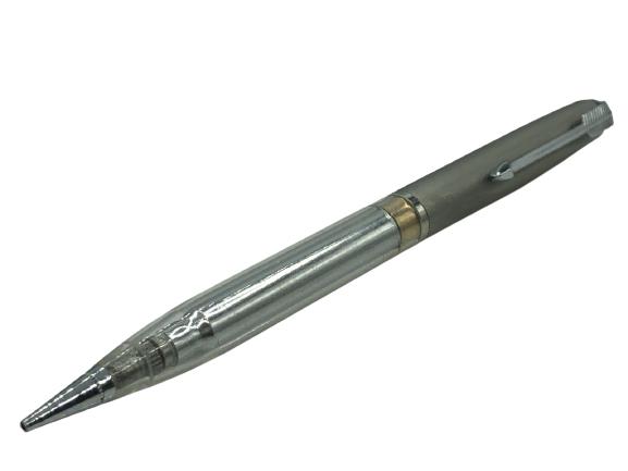 PARKER "51" BRUSHED STAINLESS MECHANICAL PENCIL: VTG PARKER "51" BRUSHED STAINLESS CLEAR BODY MECHANICAL PENCIL COLLECTIBLE PENS WRITING INSTRUMENTS WRITERS JOURNALIST ARCHITECT DRAFTING SCRIPT WRITING AUTHOR POET MANCAVE HOME OFFICE DECOR-VERY GOOD