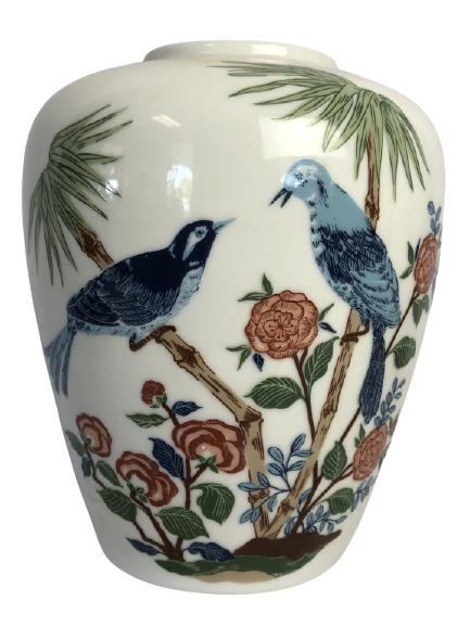 VTG MIKADO TASTE SELLER PAINTED CERAMIC VASE 6" (1 of 6)