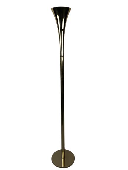 MODERN DECO BRASS STYLE TRUMPET SHADE FLOOR LAMP (1 of 8)