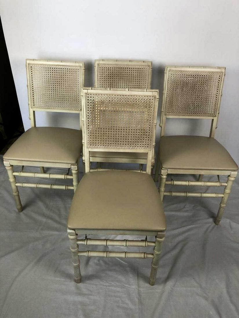 VTG 4 STAKMORE FAUX BAMBOO FOLDING CHAIRS (1 of 5)