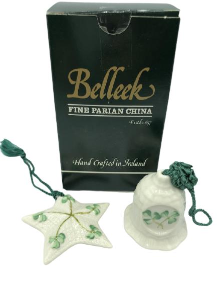 2 BELLEEK  IRISH BELL CHIME ORNAMENTS IN BOX (1 of 6)