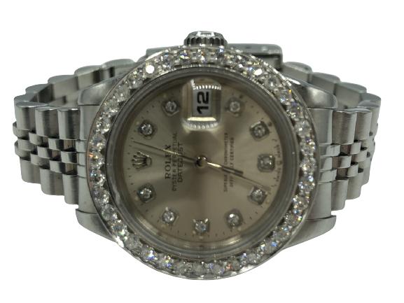 STUNNING  WOMANS ROLEX  W/DIAMOND DIAL AND BEZEL (1 of 7)