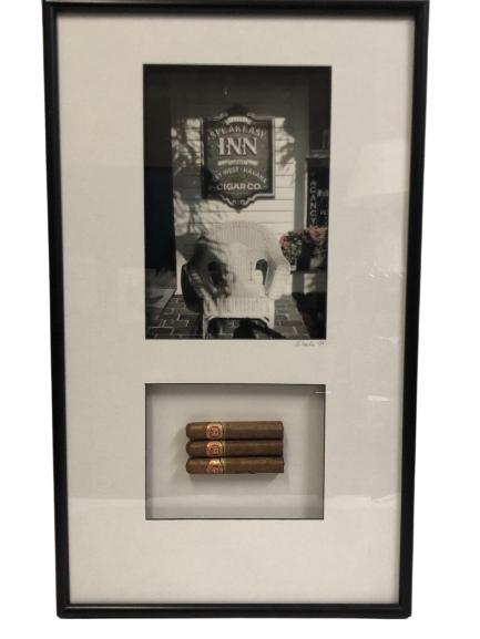 SHEILA WALTERS  B/W PHOTO & CIGAR FRAMED ART 27.5" (1 of 11)