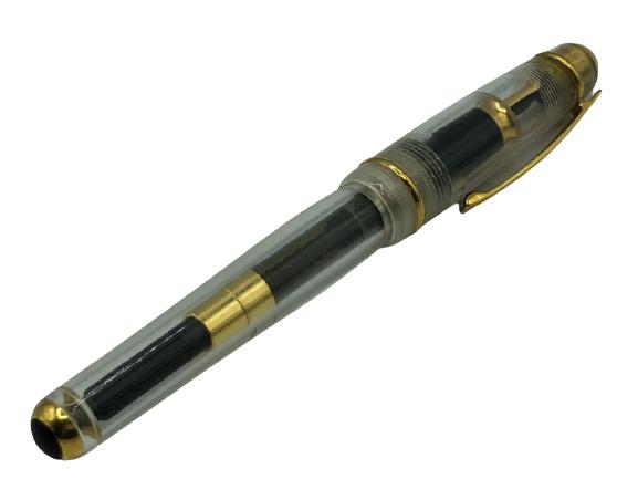 COLUMBUS CLEAR & GOLD FOUNTAIN PEN (1 of 6)