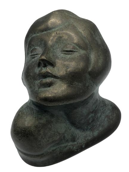 VTG L&L WMC ART DECO CAST BRONZE WOMAN STATUE 6" (1 of 7)