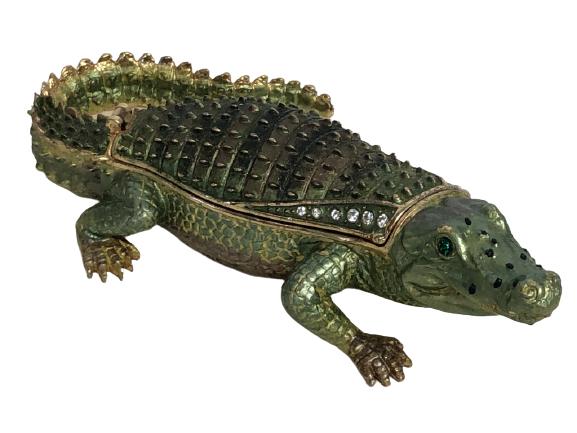 J. STRONGWATER STYLE ALLIGATOR TRINKET BOX (1 of 6)