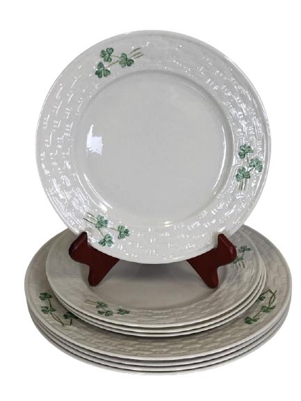 8 BELLEEK FINE  CHINA IRISH DINNERWARE PLATES (1 of 4)