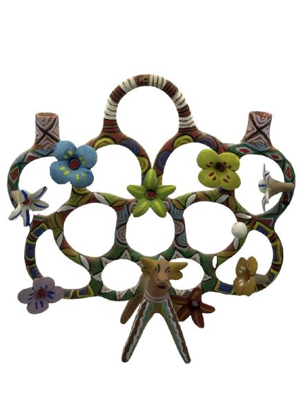 MANNER OF H. MARTINEZ TREE OF LIFE CANDLEABRA 14" (1 of 7)