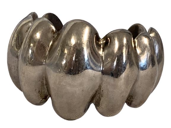 VINTAGE MEXICO TAXCO STERLING SILVER BANGLE CUFF (1 of 4)