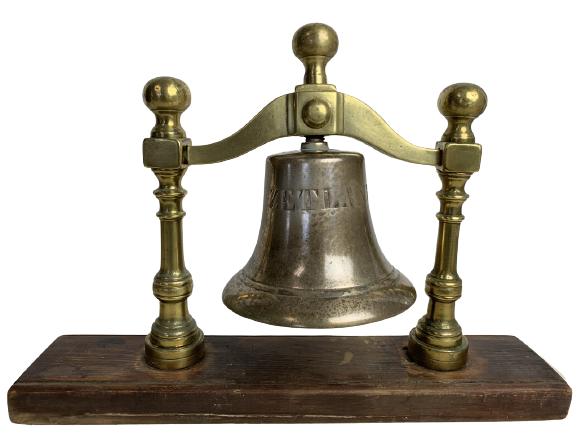 ZETLAND ANTIQUE SHIP BELL ON STAND (1 of 4)