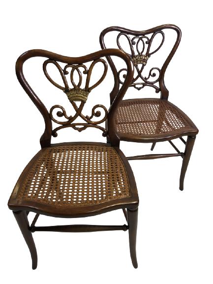 PAIR OF THEODORE ALEXANDER WOOD SIDE CHAIRS 35" (1 of 13)