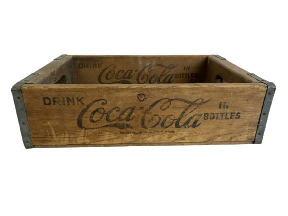 VINTAGE COCA COLA ADVERTISING WOOD CRATE (1 of 6)