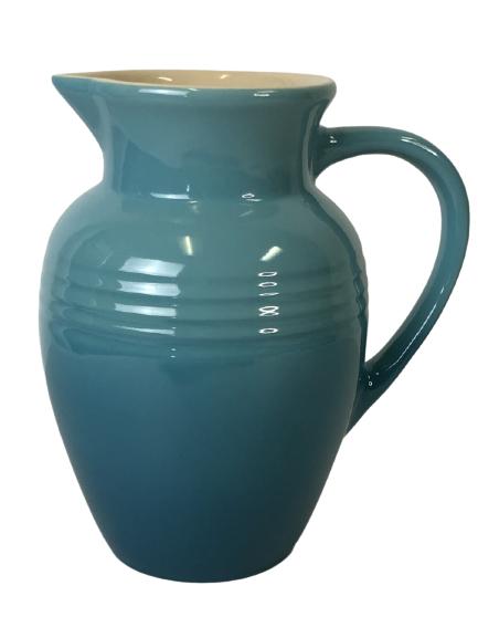 LE CREUSET BLUE/GREEN 2.3 Q STONEWARE PITCHER (1 of 13)