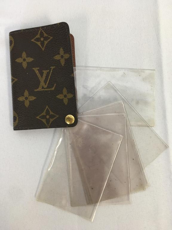 VINTAGE LOUIS VUITTON BROWN MONOGRAM CARD HOLDER (1 of 6)