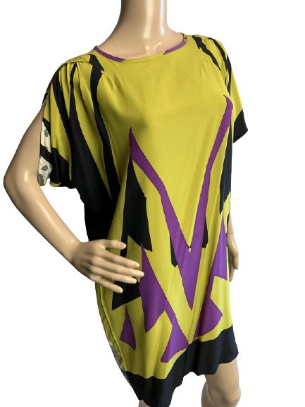 ETRO SHORT SLEEVE KNEE-LENGHT SILK DRESS: ETRO SHORT SLEEVE KNEE-LENGHT SILK DRESS -SIZE: SMALL -NO LABEL -VERY GOOD CONDITION -NC11132020