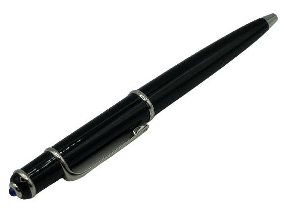 VINTAGE CARTIER BLACK LACQUER / SILVER ROLLER PEN (1 of 5)