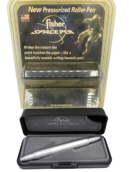 FISHER SPACE PEN IN BOX AND CASE: FISHER SPACE PEN IN BOX AND CASE COLLECTIBLE COLLECTOR FOUNTAIN PENS WRITING INSTRUMENT WRITER EXECUTIVE AUTHOR POET DRAFTING CALLIGRAPHY LUXURY MENS ACCESSORIES HOME OFFICE DECOR INK SPACEX US SPACE 