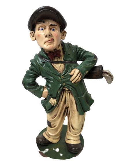 VINTAGE PETER MOOK GOLF CADDY STATUE 14" (1 of 6)