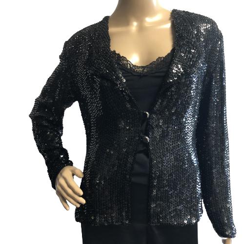 VINTAGE EMPORIO ARMANI SILK BEADED JACKET (1 of 8)