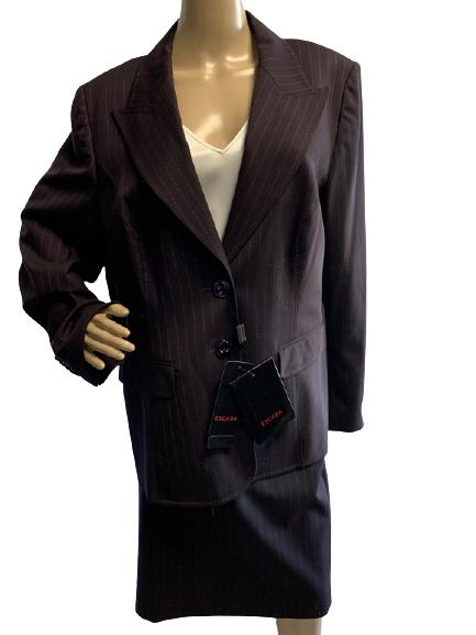 ESCADA SPORT PINSTRIPE NWT BLAZER & MATCHING SKIRT (1 of 7)