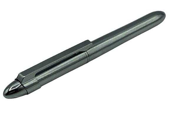 MODERN PARKER STYLE CHROME SPACE PEN W CLIP (1 of 6)