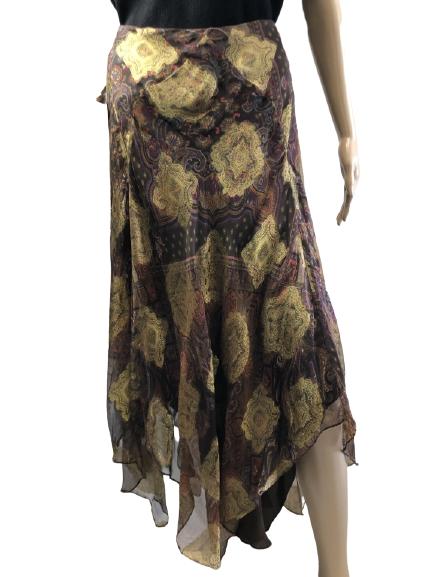 VTG RALPH LAUREN SILK BIAS CUT SKIRT SIZE 4 (1 of 5)