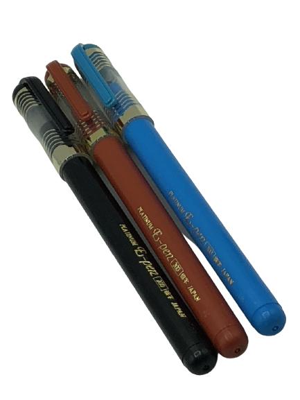 3 PLATINUM JAPAN PREPIE STYLE FOUNTAIN PENS (1 of 4)
