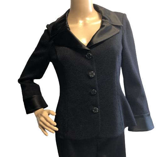 ST JOHN EVENING BLACK JACKET SIZE 6 (1 of 9)