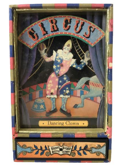 VTG KOJI MURAI DANCING CLOWN MUSIC JEWELRY BOX 8" (1 of 7)