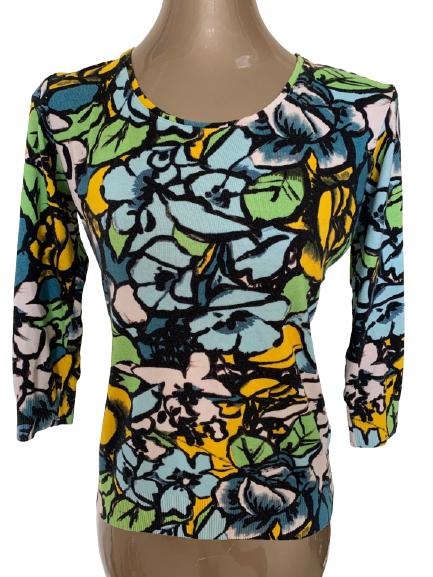 ESCADA COLORFUL KNT SWEATER SZ M: ESCADA COLORFUL KNT SWEATER SZ M -VERY GOOD VINTAGE CONDITION