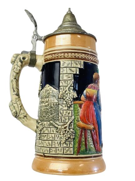 WESTERN GERMANY STONEWARE BEER STEIN (1 of 3)