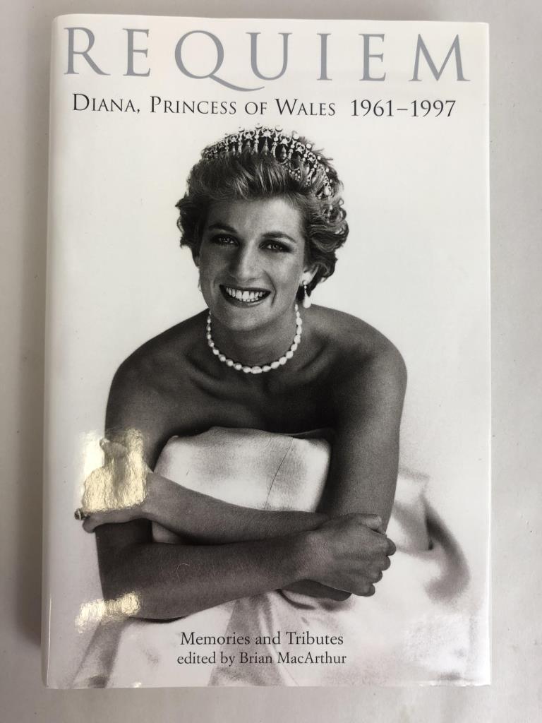 VTG "REQUIEM" DIANA PRINCESS OF WALES BOOK: VTG DIANA PRINESS OF WALES 1961-1997 BOOK - BY BRIAN MACARTHUR - COPYRIGHT 1997 - HARDCOVER