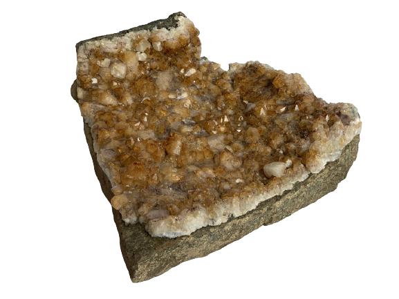 LARGE DECORATIVE RAW BROWN QUARTZ 9" x 6.5" (1 of 6)
