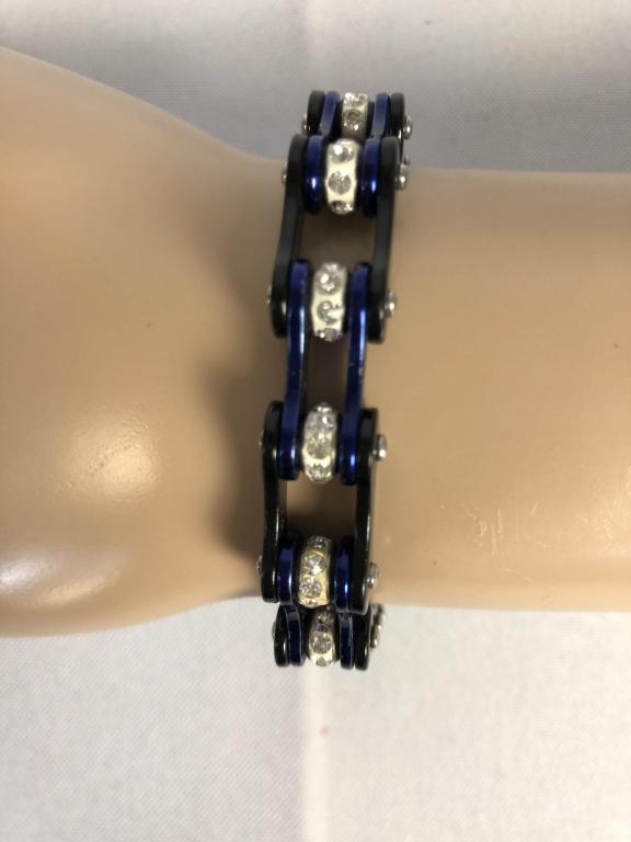 VTG "BICYCLE CHAIN" STAINLESS STEEL BRACELET 8.5" (1 of 3)