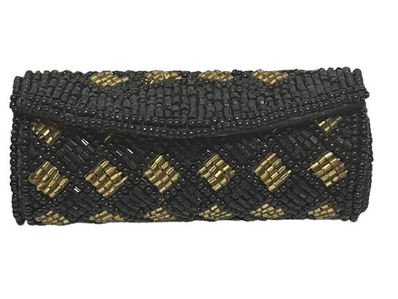 ANNE KLEIN BEADED LIPSTICK CASE: ANNE KLEIN BEADED LIPSTICK CASE
