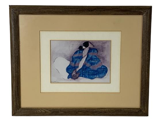 VTG RC GORMAN NAVAJO WOMAN FRAMED PRINT 13" (1 of 4)