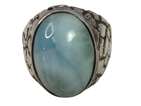 VTG STERLING & LARIMAR RING SIZE 7.5 (1 of 6)