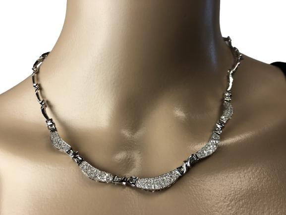 14K WHITE GOLD & DIAMOND NECKLACE (1 of 3)