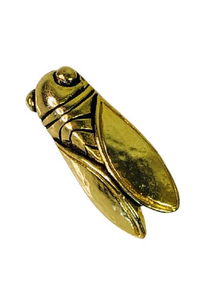 VTG CAROLINE & COMPANY GOLD BEETLE BROOCH 1.5": VTG CAROLINE & COMPANY GOLD BEETLE BROOCH 1.5" - VERY GOOD VINTAGE CONDITION