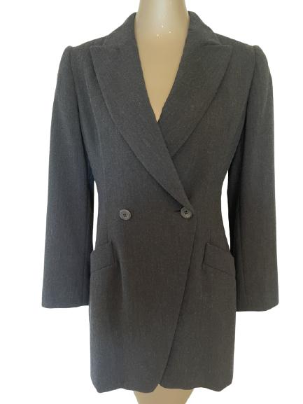 ESCADA BLACK BLAZER BY MARGARETHA LEY SZ 36: ESCADA BLACK BLAZER BY MARGARETHA LEY SZ 36